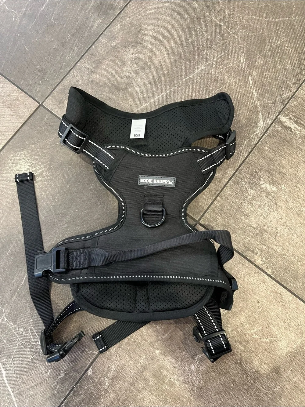 Black No-Pull Dog Harness for Large Breeds - Durable Comfort Design
